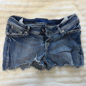 Apt. 9 Distressed Blue Jean Shorts